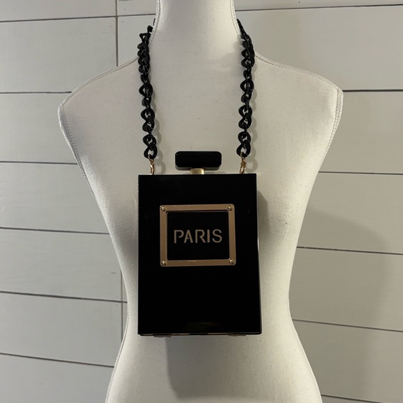 Paris Black and Gold Women's Bag - Picture 2 of 7